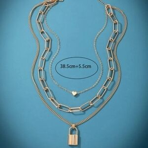 1pc Lock Charm Layered Necklace